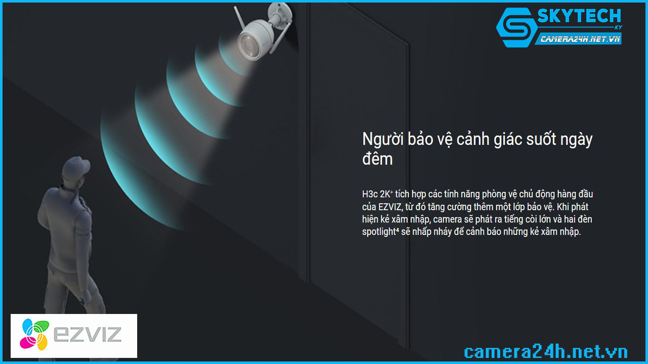 Camera IP wifi EZVIZ ngoài trời CS-H3c-R100-1J4WKFL3