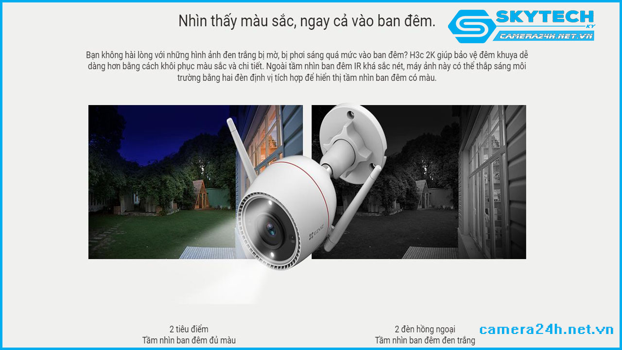 Camera IP wifi EZVIZ ngoài trời CS-H3c-R100-1J4WKFL4